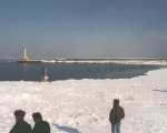 Warnemünde im Winter 1996/97