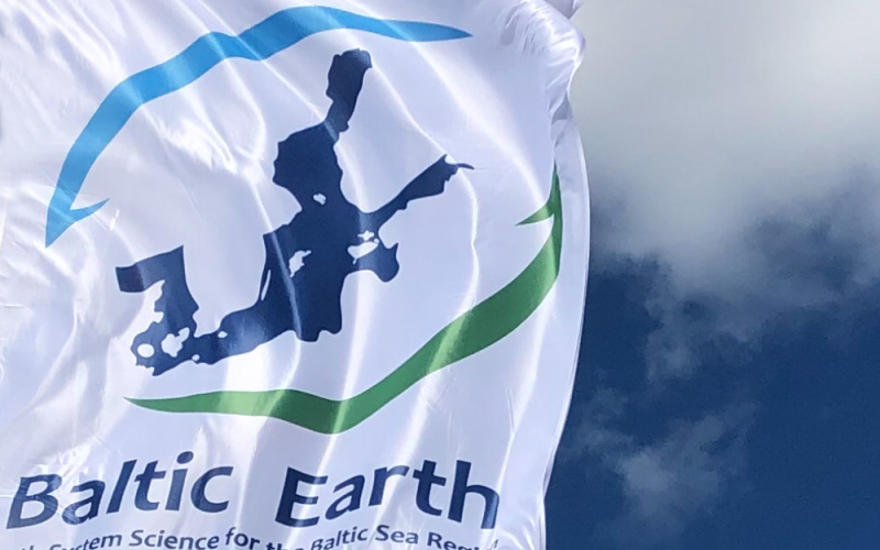 Fahne des internationalen Forschungsnetzwerks Baltic Earth