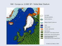 NW-Europa ca. 11 000 BP - Yoldia Meer Stadium