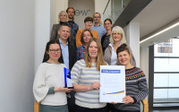 group photo of the IOW's internal equality commission, who have once again successfully prepared the institute's application for the TEQ certificate.