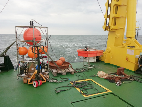 Verankerung an Deck, bereit zum Einsatz