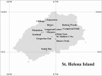 Karte von St. Helena