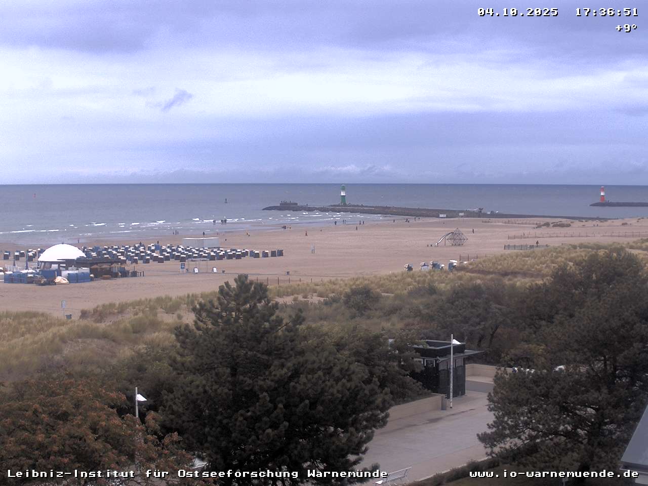Webcam vom Warnemünder Strand