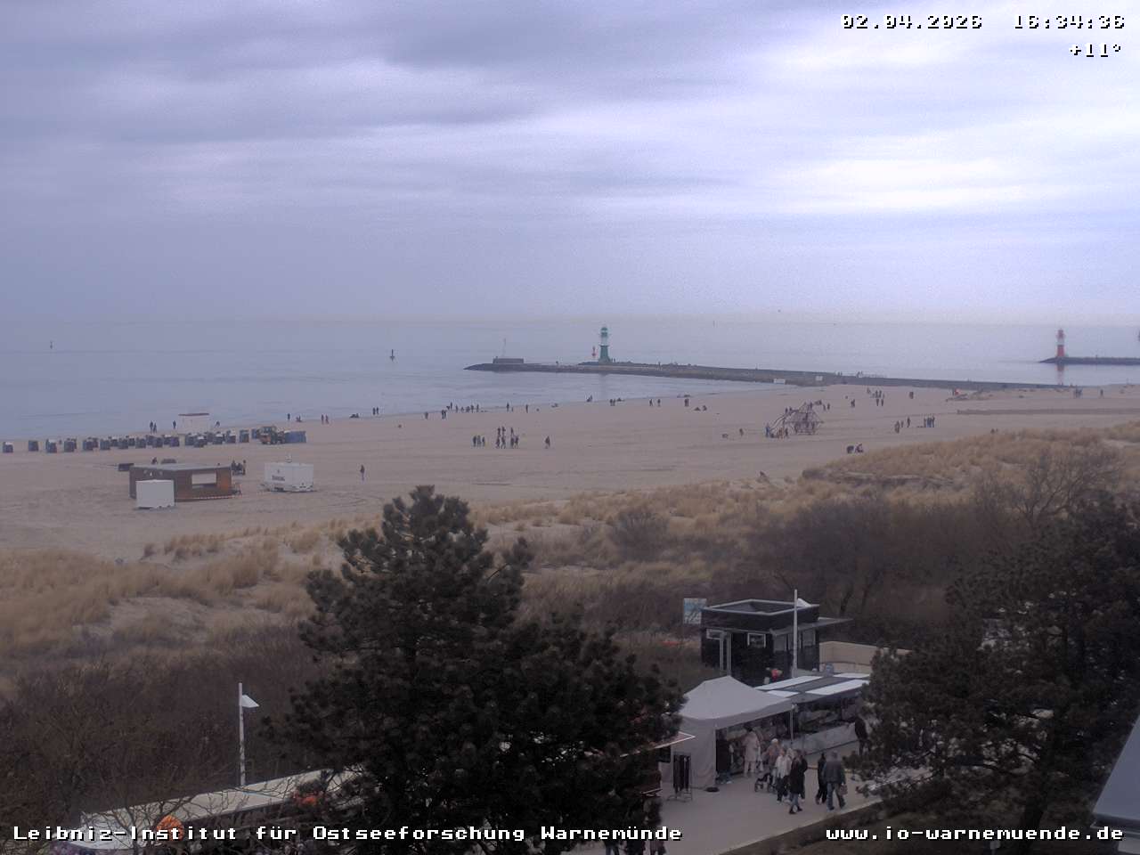 Webcam vom Warnemünder Strand