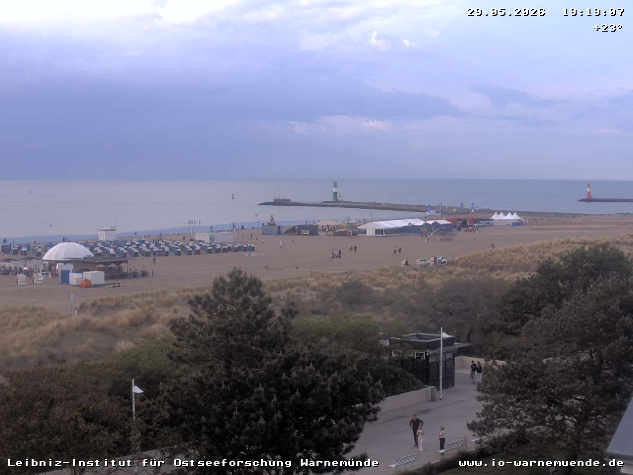 Webcam vom Warnemünder Strand