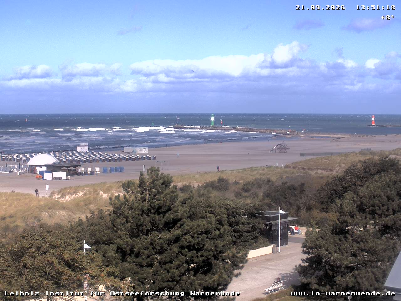 Webcam vom Warnemünder Strand
